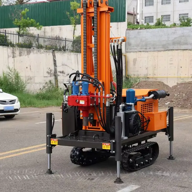Customized Heavy Lift Wheeled Rotary Drill 200M Compact Efficient Control Capable Strong Deep Water Well Drilling Rig Machine