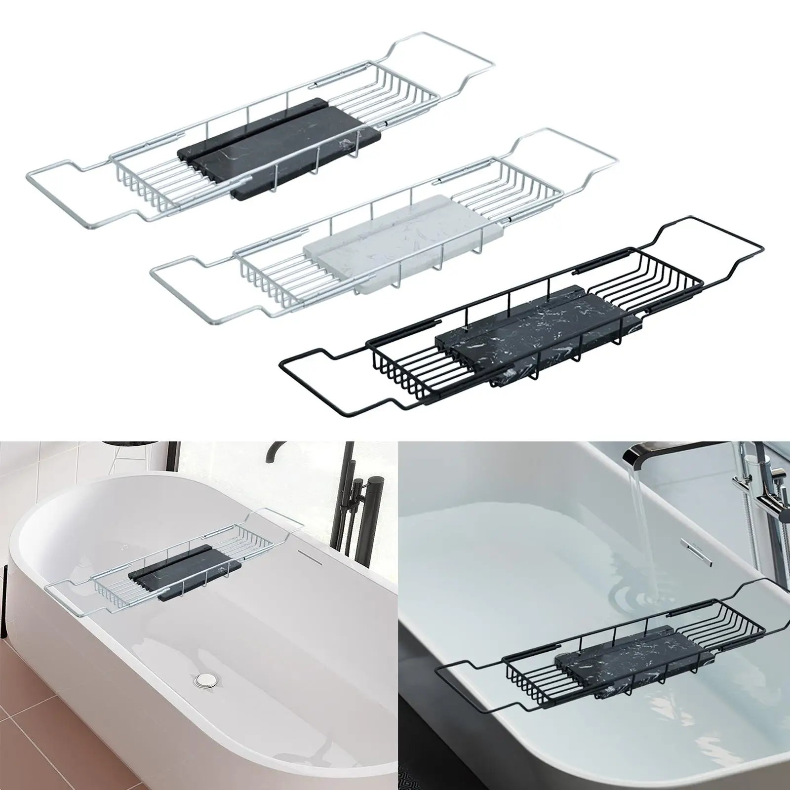 Bathtub Tray Bath Shelf Storag - đánh giá và giá Bath Caddy Tray