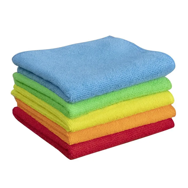 

5Pcs 30x30cm Square Water Absorbing Kitchen Dishwashing Towels Household Car Cleaning Cloth Multifunctional Rag