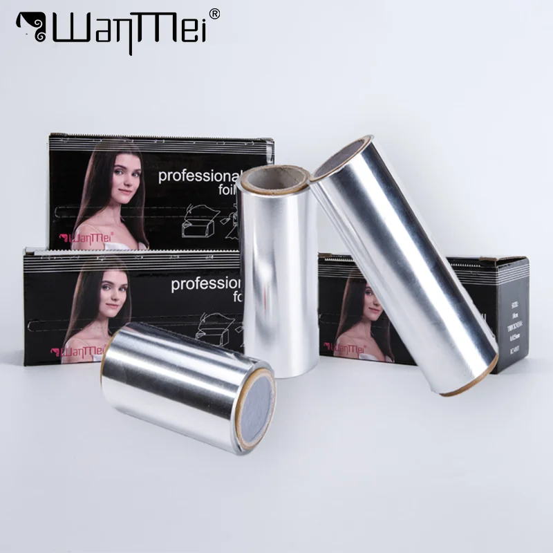 1 لفة صبغ الشعر الألومنيوم القصدير ورقة تصفيف الشعر بيرم القصدير احباط الشعر مسمار الصباغة Blenching هايتينغ صالون أدوات التصميم