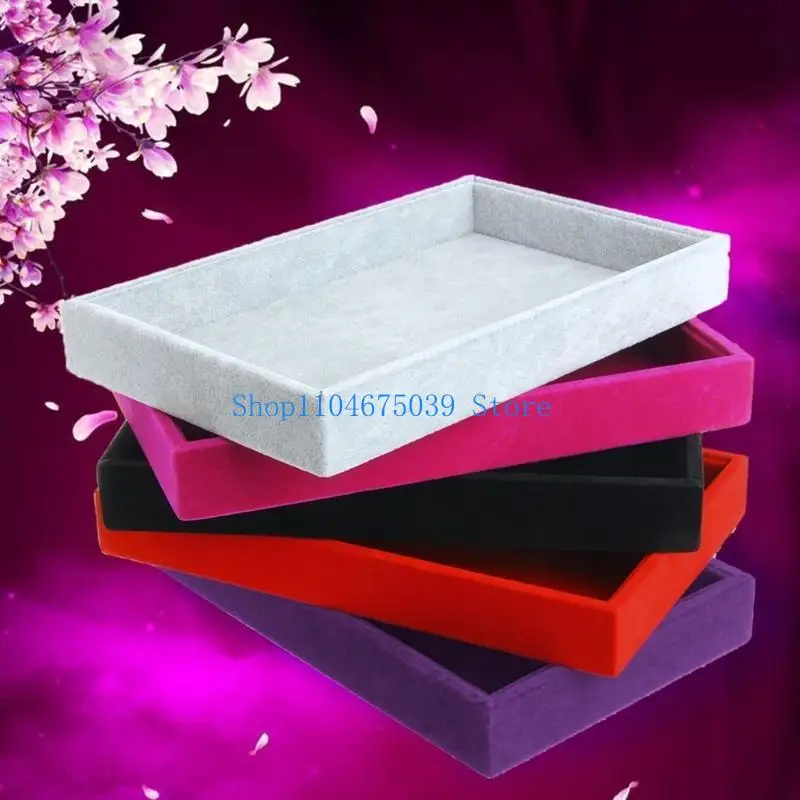 5ASD المجوهرات صواني منظم مربع تخزين المجوهرات قابلة للتكديس صواني #4