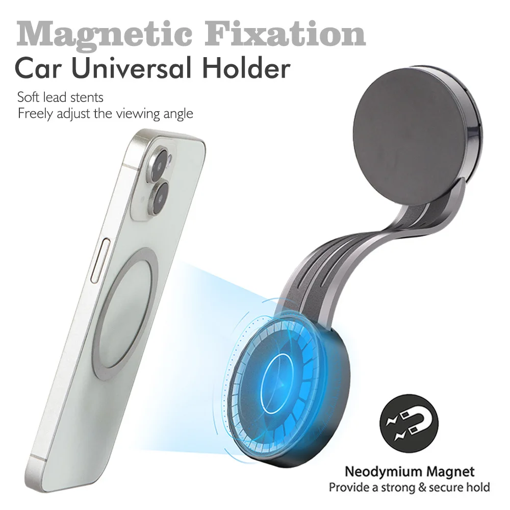 

Car Magnetic Phone Holder Stable Strong Magnet Adjustable Phone Holder Bendable Mobile Mount for Truck, Vehicle, Auto Driving