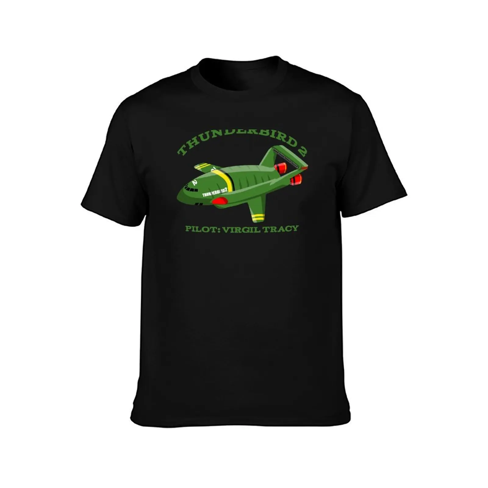 Thunderbird 2 Virgil Tracy T-Shirt Basic Solid Color Short Sleeve T-Shirt
