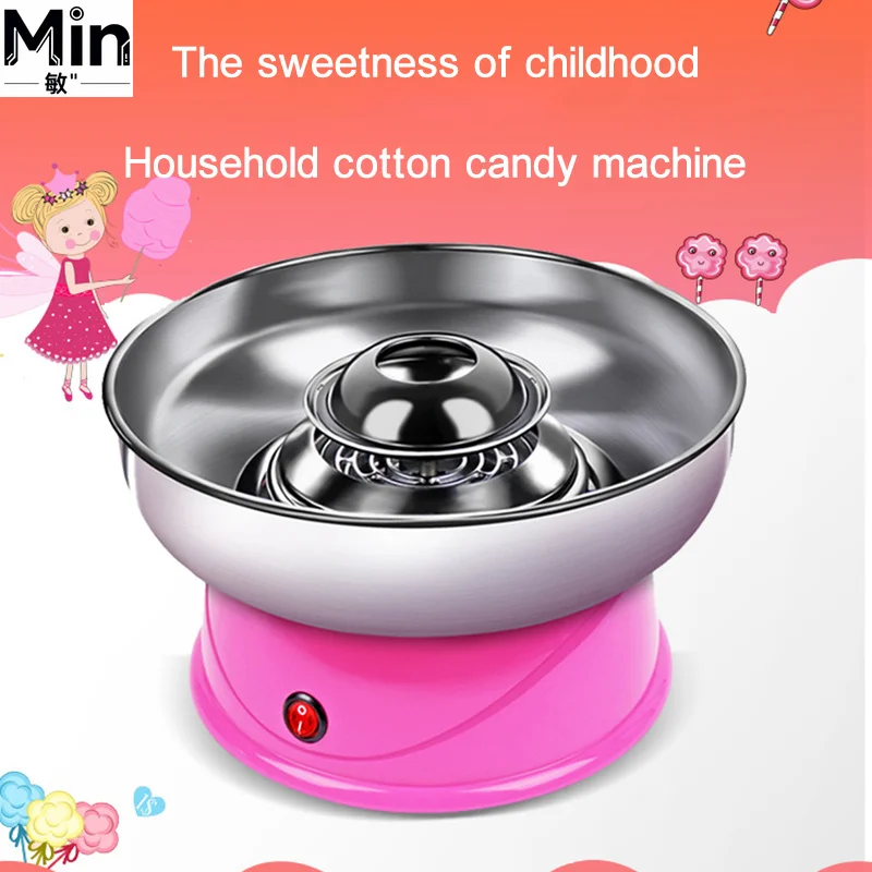 Mini DIY Cotton Candy Floss Machine Automatic Sweet Cotton Candy Maker for Kids Children's Day Party