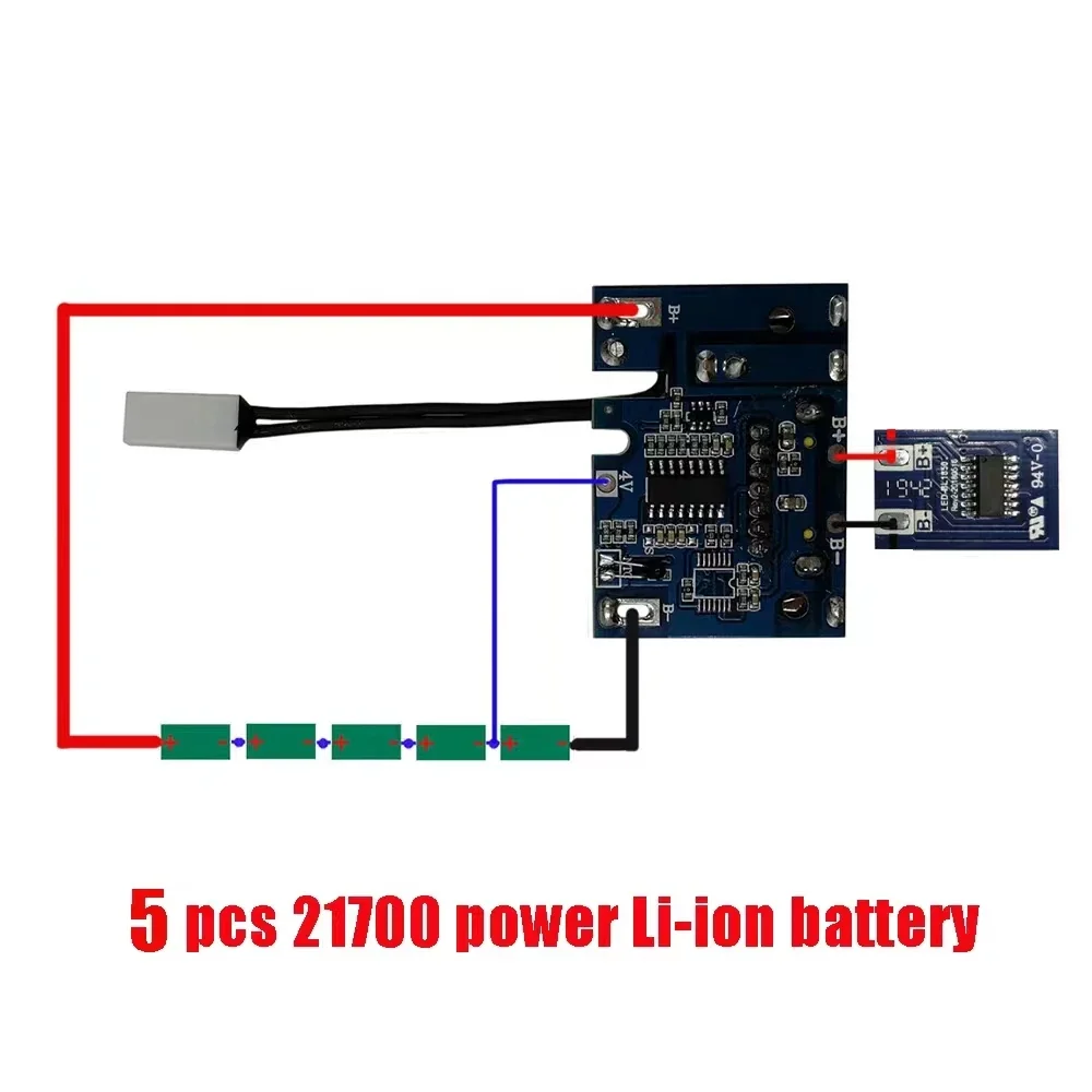 Imagem -06 - Li-ion Battery Case Pcb Proteção de Carregamento Circuit Board Shell Box Bl1860 para Makita 18v 3.0ah 9.0ah Caixas Bl1830 21700