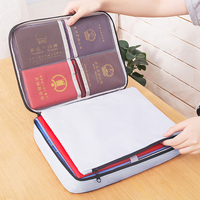 Document Organizer Briefcase A4 File Folder Holder Men's Women's Bag Cover Purse Passport Home Safe Functional File Storage Case