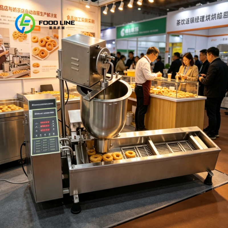 Customized Electric Full Automatic Donut Making Fryer 500 Pcs/Hour Stainless Steel Commercial Doughnut Maker