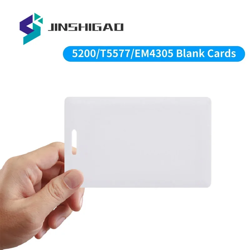 10pcs EM4305 T5577 Thick Blank Card 1.8mm RFID Chip Cards 125 khz Copy Rewritable Writable Rewrite Duplicate 125khz