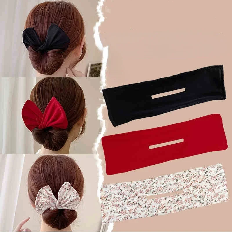 Women Hair Accessories Hair Styling Headbands Braid Hair Twists DIY Ponytail Holder Leopard Print Styling Accessories Girls