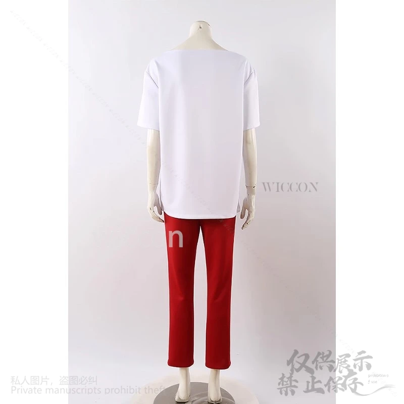 Anime Alien Stage Cosplay Till Costume Wig Tshirt Red Pants Costume Fancy Party Halloween Tattoo Uniform Men Women Customized