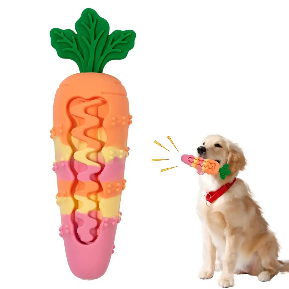 

Durable Carrot Dog Chew Toy,Bite Resistant Boredom Stress Relief,Fun Shape Pet Toy with sound,for Large, Medium, and Small Pets