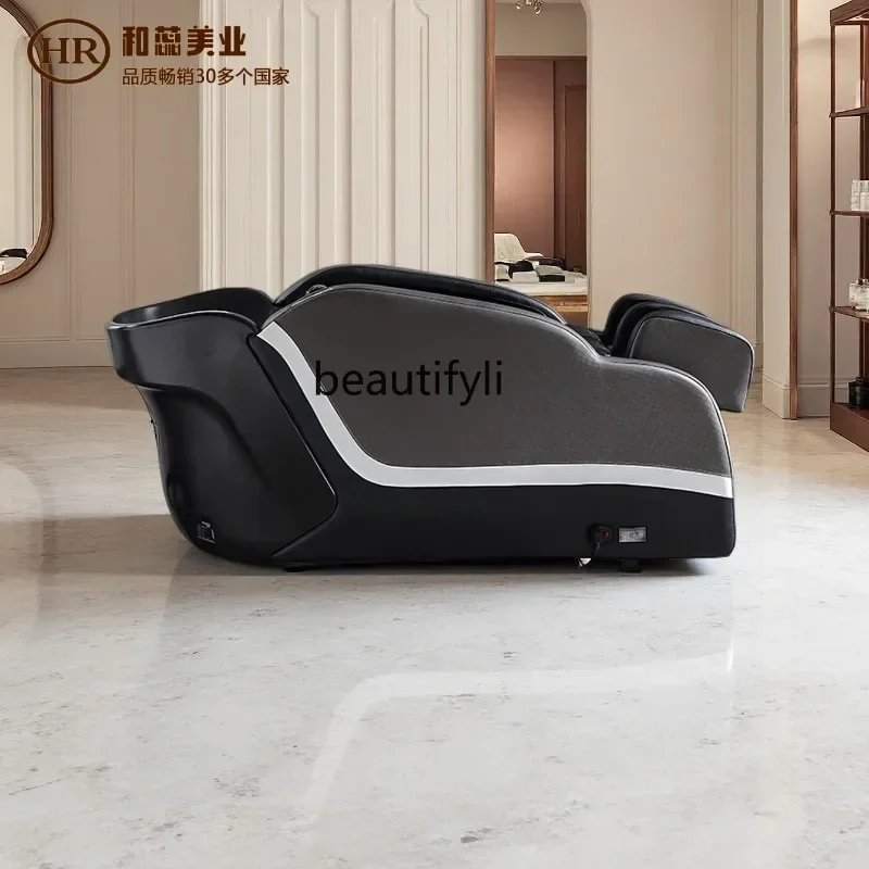 Intelligent automatic massage integrated shampoo bed barber shop electric water circulation fumigation head treatment5556