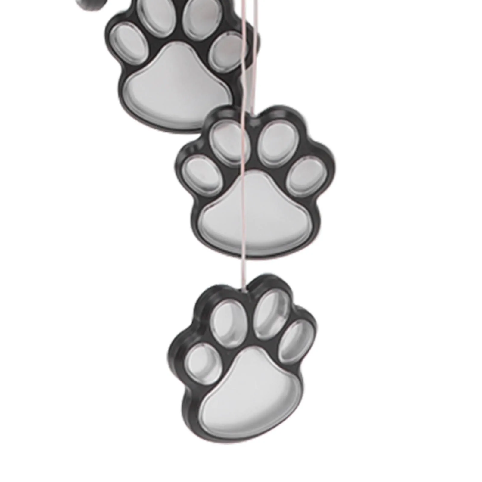 Paw Print Solar Wind Chimes Solar Powered Dog Paw Print Windchimes for Lawn Garden Patio Hall Roof Living Room Bedroom Decoratio