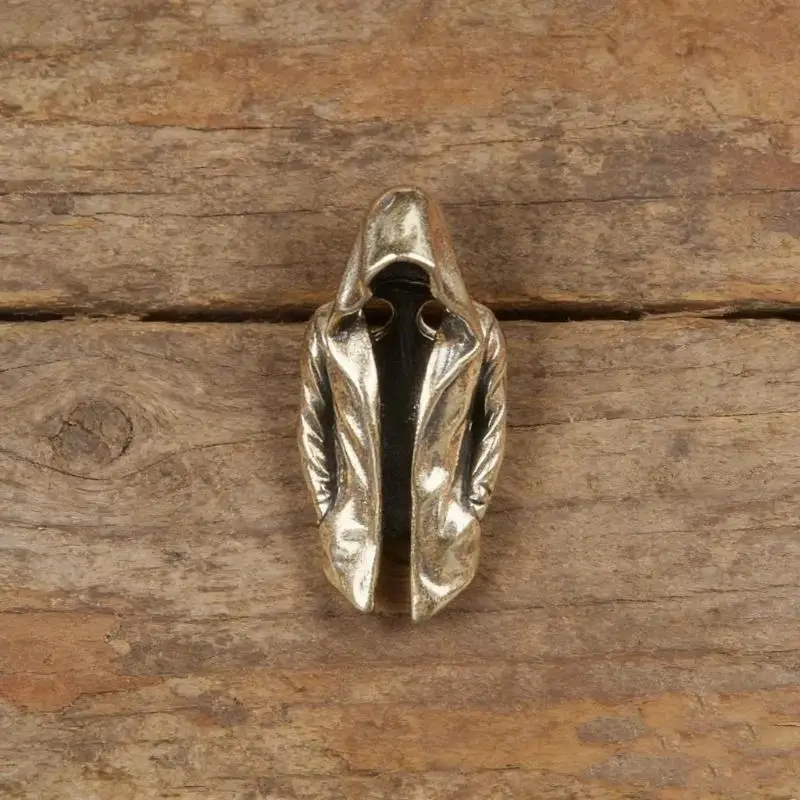 Retro Alloy Hooded Figure Paracord Bead Solid Durable For DIY Bracelet Keychain Jewelry Making