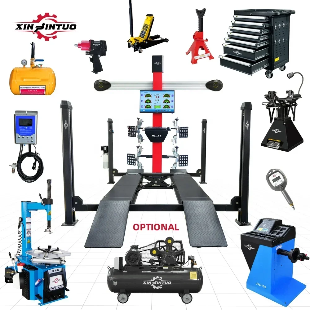 Equipment Tools Tire Service Price Wheel Balancer 4 post Car Lift Wheel Alignment Machine Tire Changer