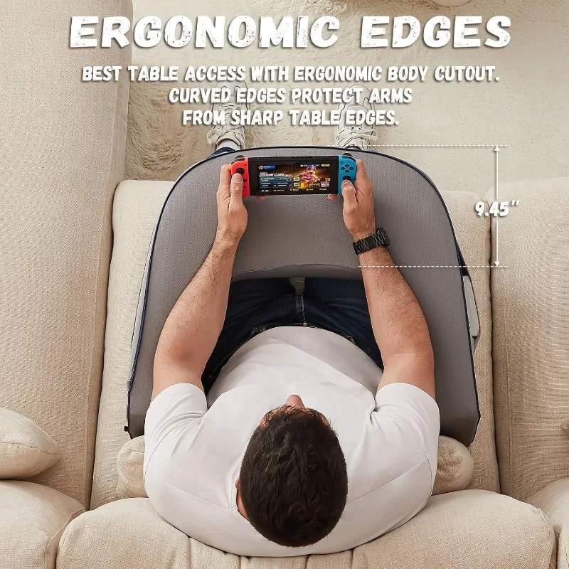 Reading Pillow for Gaming, Extra Large Arm Rest Pillow for Adult, Memory Foam Bed Rest Pillow for Reading, Working