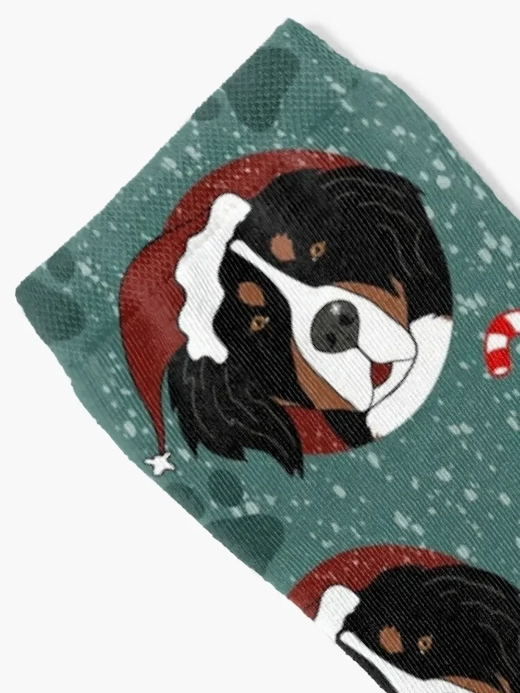 Christmas Bernese Mountain Dog Socks warm winter gift Heating sock Woman Socks Men's