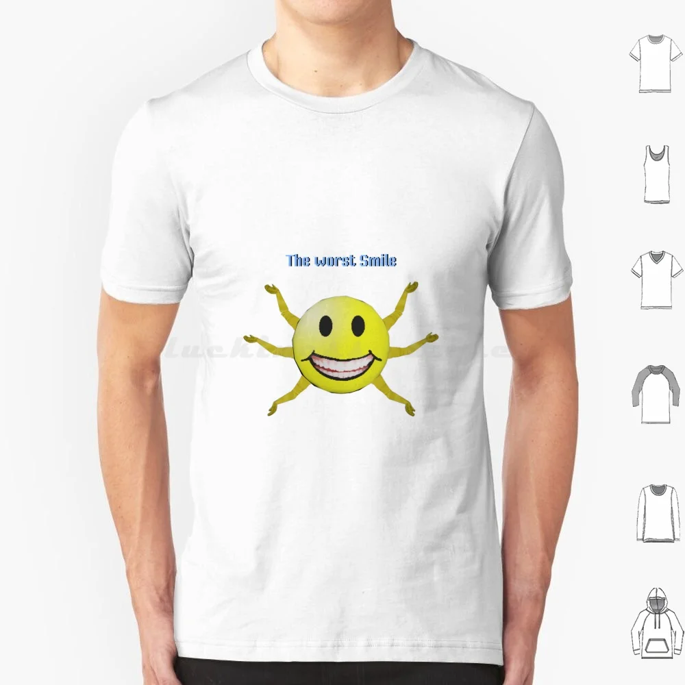 The Worst Smile T Shirt Big Size 100% Cotton Weirdcore Dreamcore Aesthetic 3dart Digitalart