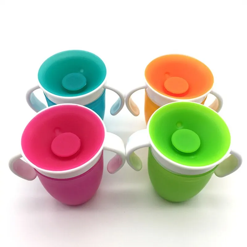 Silicone Cup Mouth 360 Leak Proof Sprinkling Magic Cup Baby Children Learn To Drink Anti Choke Drink Cup Fast Delivery