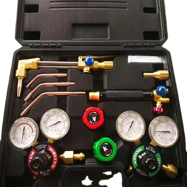 

Western Type American Style Regulator Cutting & Welding Torch Set Brass Material for Acetylene/ Industrial Use
