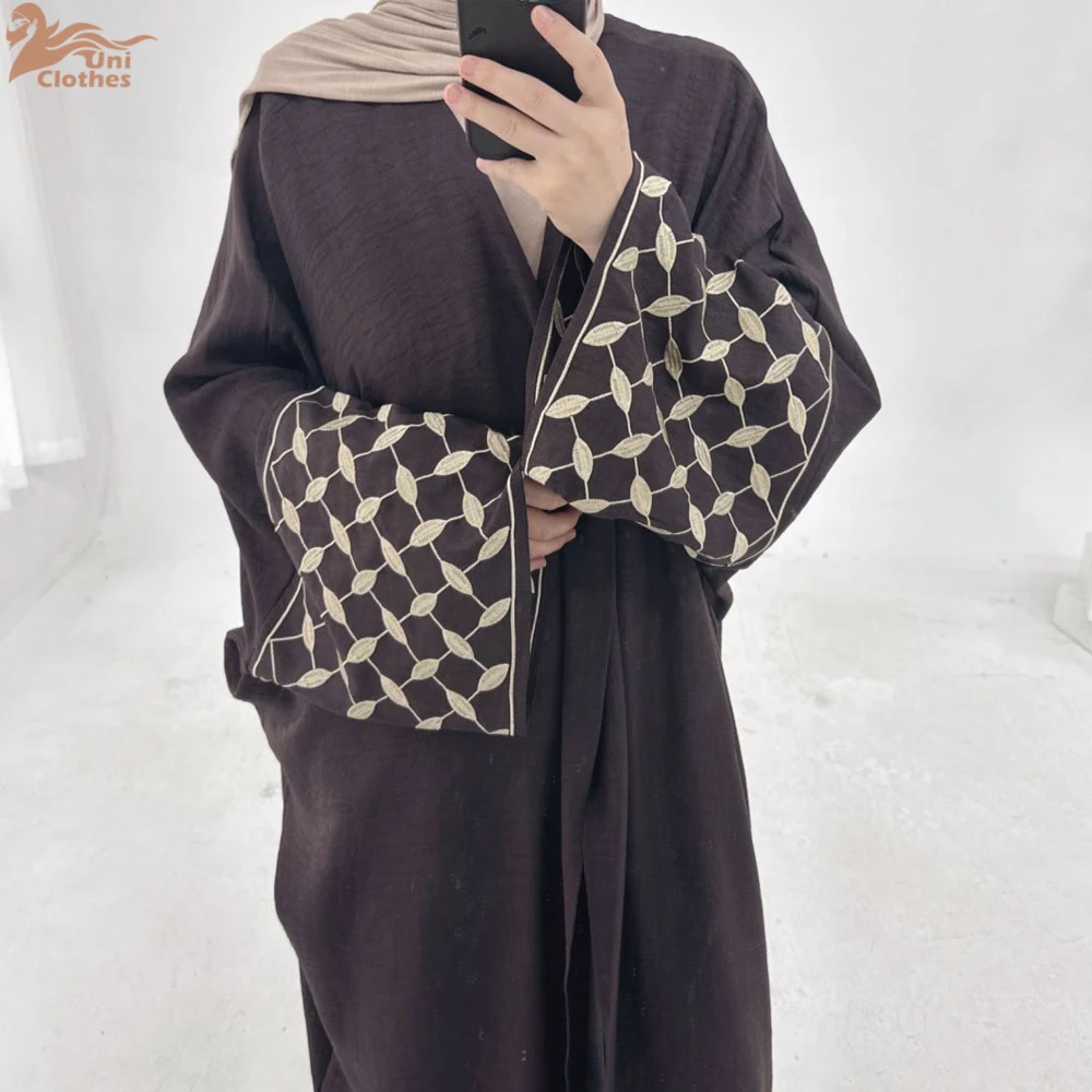 Uni offen muslimischen Kimono Abaya Dubai elegante Kaftan bescheidene Kleid Abayas für Frauen Islam Kaftan Marocain Robe Arabe Femme Musulmane