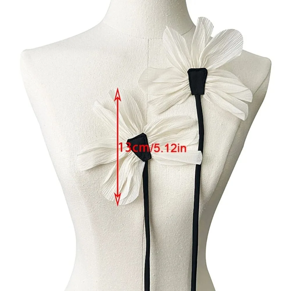 2 قطعة اكسسوارات مجوهرات القماش النسيج طوق زهرة اليدوية DIY بها بنفسك خياطة زهرة بروش دبابيس الدانتيل زهرة التلبيب دبابيس حفل زفاف