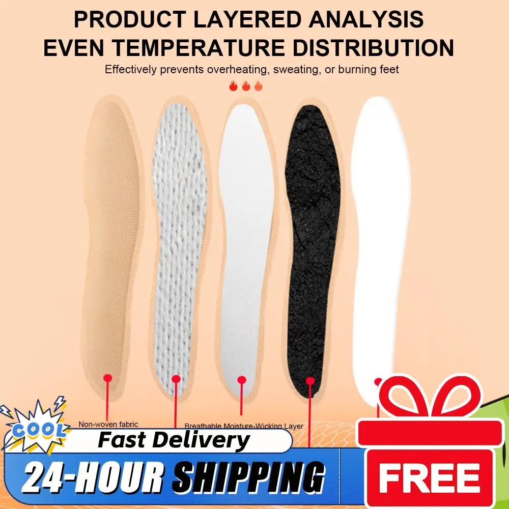 

10 пар одноразовых греющих стельок для ног с постоянным нагревом для охоты и активного отдыха