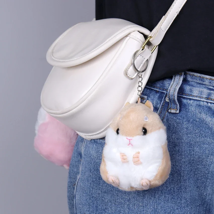 ぬいぐるみ動物子供のおもちゃキーチェーンぬいぐるみ-10-センチメートルハムスターペンダントかわいい人形子供子供クリスマスギフト