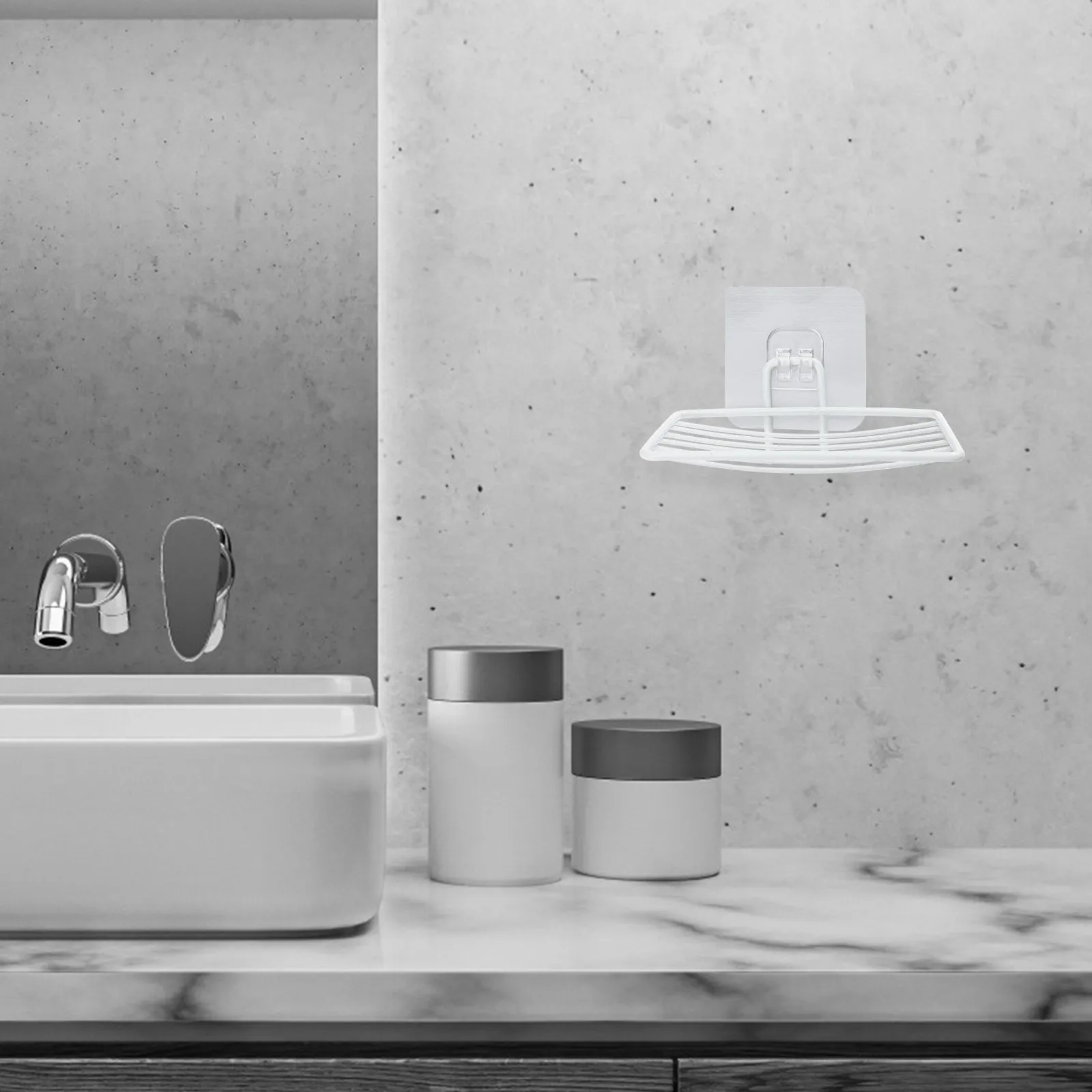 

1Pcs Stainless Steel Soap Dish Self-Draining Punch-Free Bathroom Soap Holder Quick-Dry Mildew-Resistant Storage Rack
