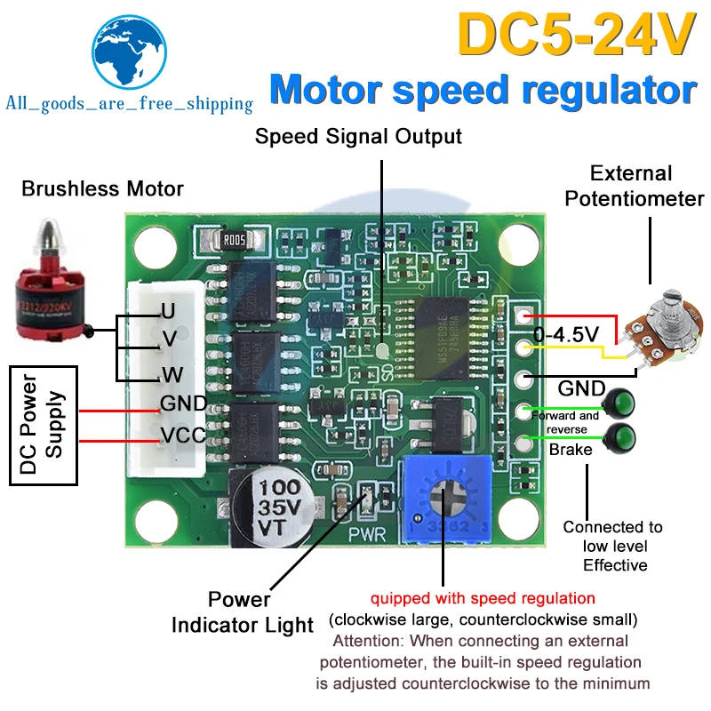 1/3PCS Dc 6-20V 60W…