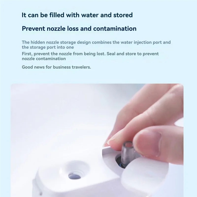 A02V-가정 및 여행용 칫솔 초음파 워터 펄스 칫솔 기술- 치아 청소 강화를 위한 구강 세정기