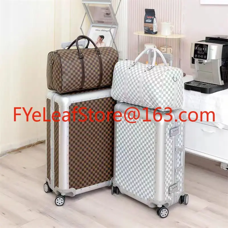 

High-end light business aluminum-magnesium alloy 20 chassis suitcase universal wheel 24 trolley case silent