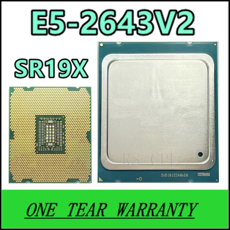 E5-2643V2 E5-2643 V2 SR19X وحدة المعالجة المركزية 6-النوى 3.50GHZ 25MB 22nm LGA2011 E5 2643V2 E5 2643 V2 المعالج