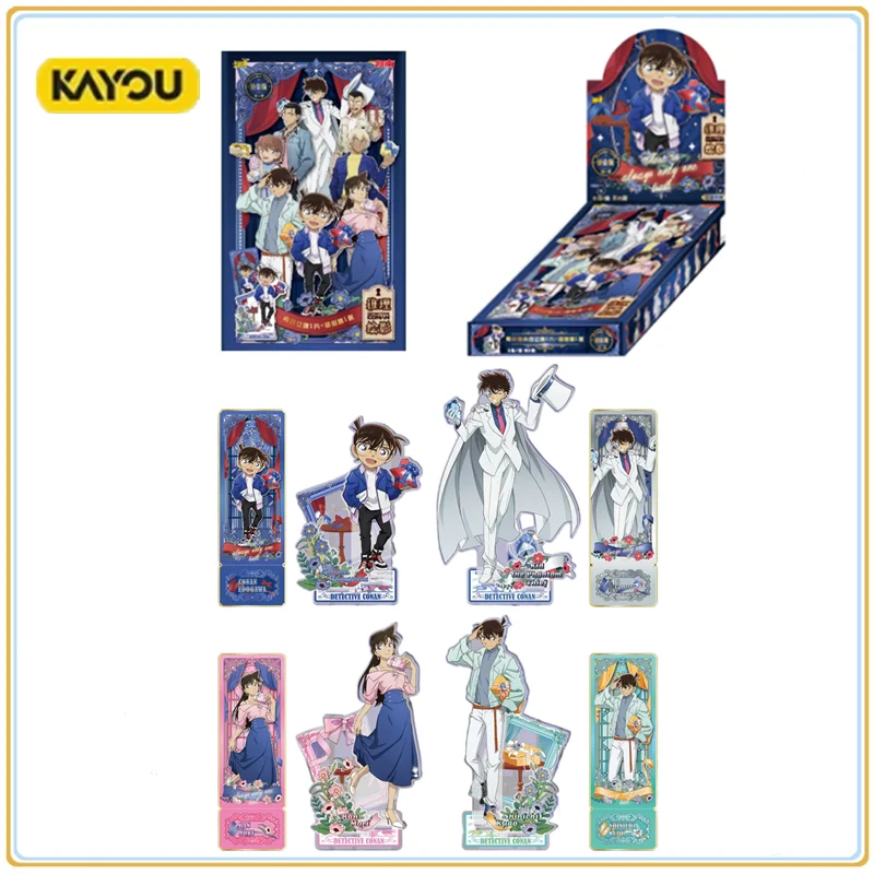 

В наличии оригинальный KAYOU детектив Конан тактильный разуринг и рисунок позолоченная версия аниме модель персонажа коллекция игрушки подарки