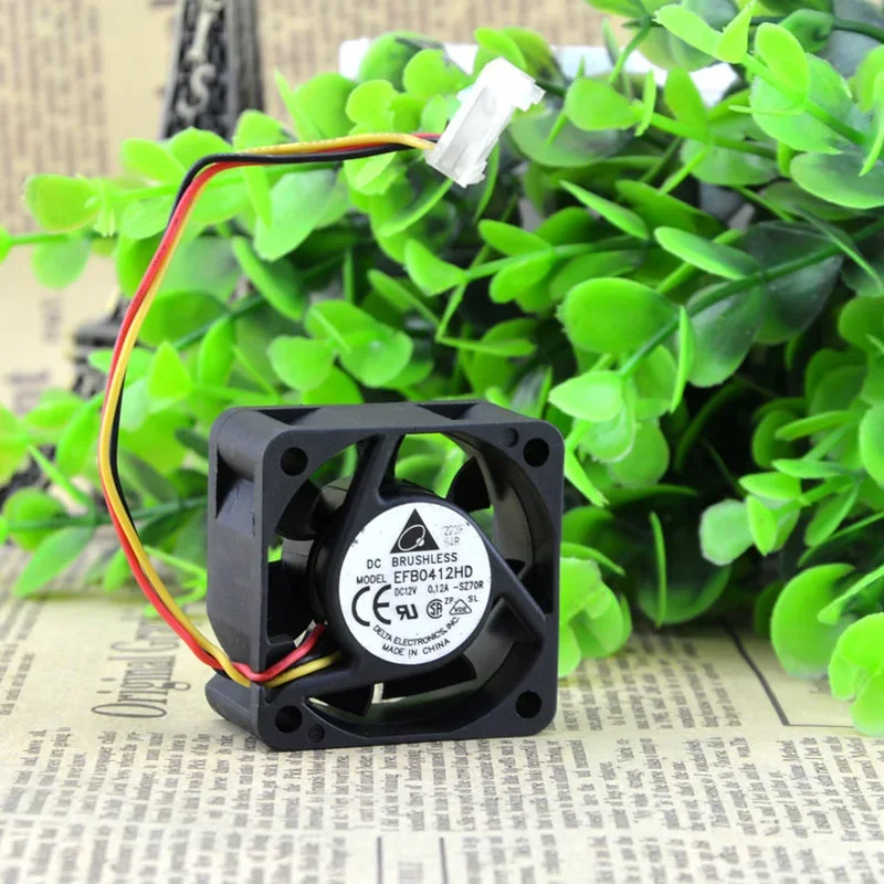 New CPU Fan For Delta EFB0412HD 12V 0.12A 4CM Double Ball Switch Fan 4020 40x40x20mm