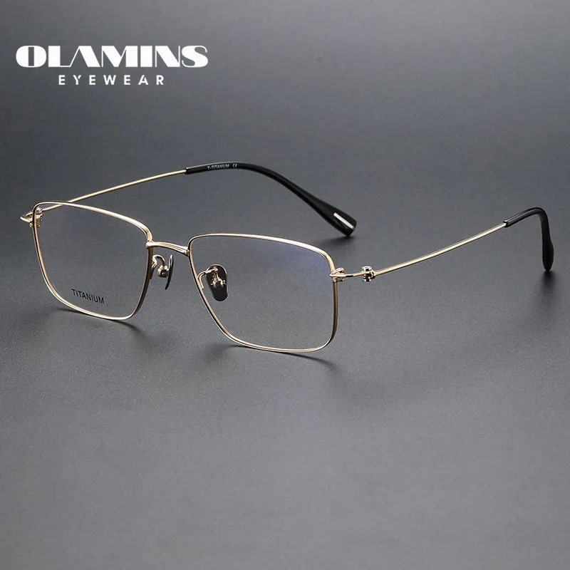 

OLAMINS​ High Quality New Eyeglasses Frames Titanium Mix Spectacles Popular Design Optical Glasses Frames 80916