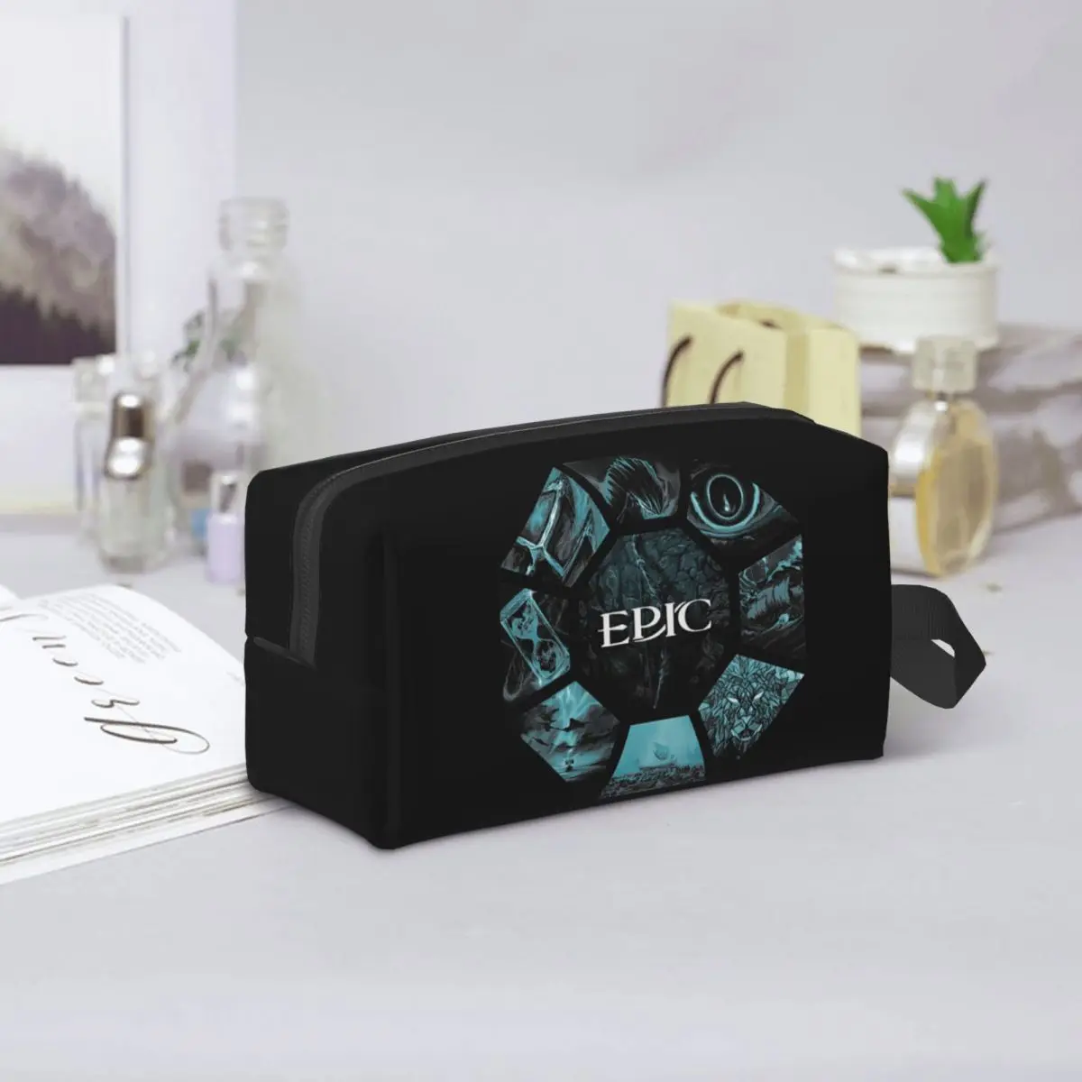 Epic The Musical - Bolsa de maquillaje, organizador de cosméticos, kit de almacenamiento, bolsa de cosméticos para mujer, estuche de viaje para lápices de belleza