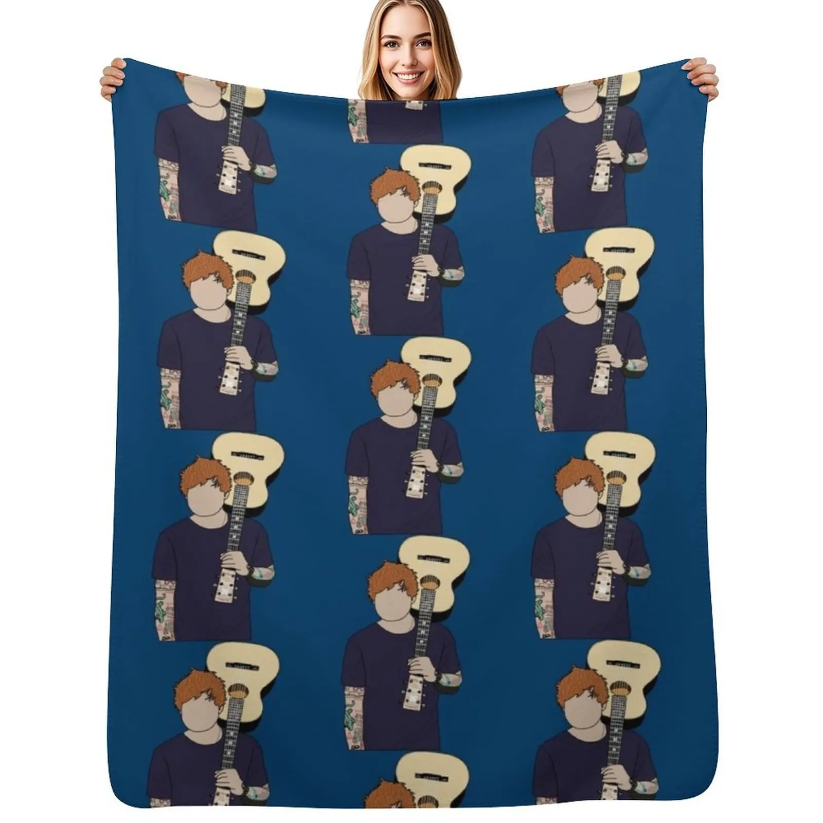 ed sheeran Throw Blanket Modern Design Soft Blanket for Home Decor