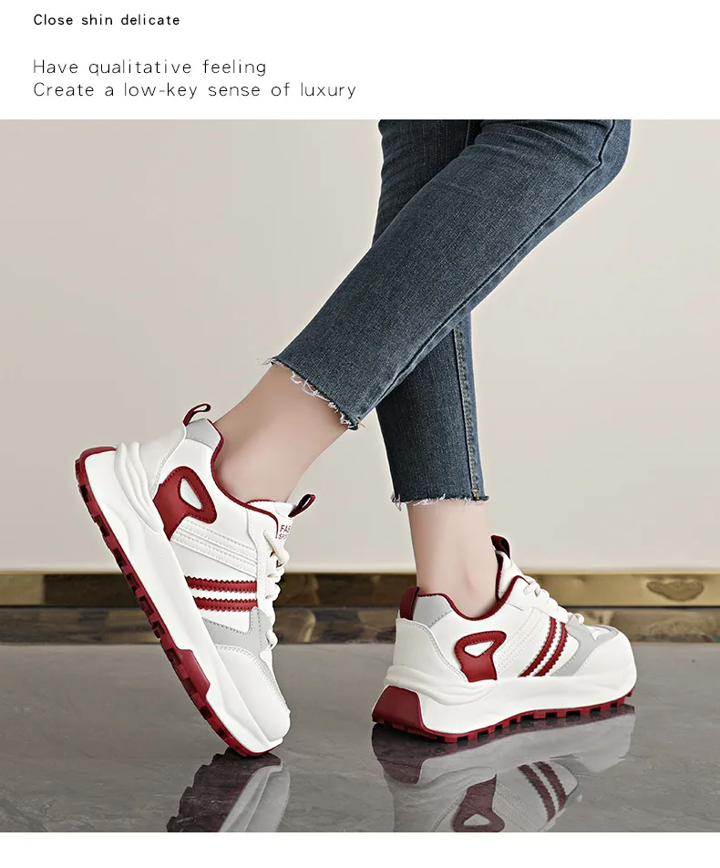 Leichte Damen-Laufschuhe, Frühlings-Neuheit, rutschfeste, weiche Sohle, Sportsneaker, bequeme, atmungsaktive Freizeitschuhe – Detail 17