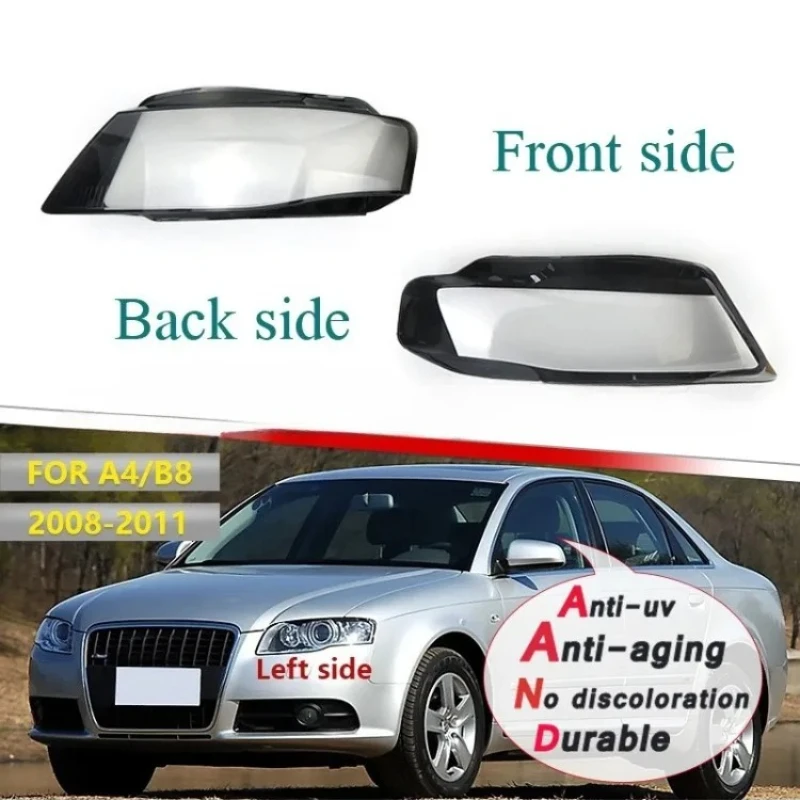 

1 шт., крышка передней фары, прозрачный абажур, линза для Audi A4 A4L B8 2009 2010 2011 2012, корпус фары