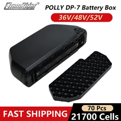 Chamrider Polly 7 48V E-Bike Batterie kasten 52V Batterie gehäuse 36V Batterie gehäuse Unterrohr 10 s7p 13 s6p 14 s5p 70 21700 Zellen