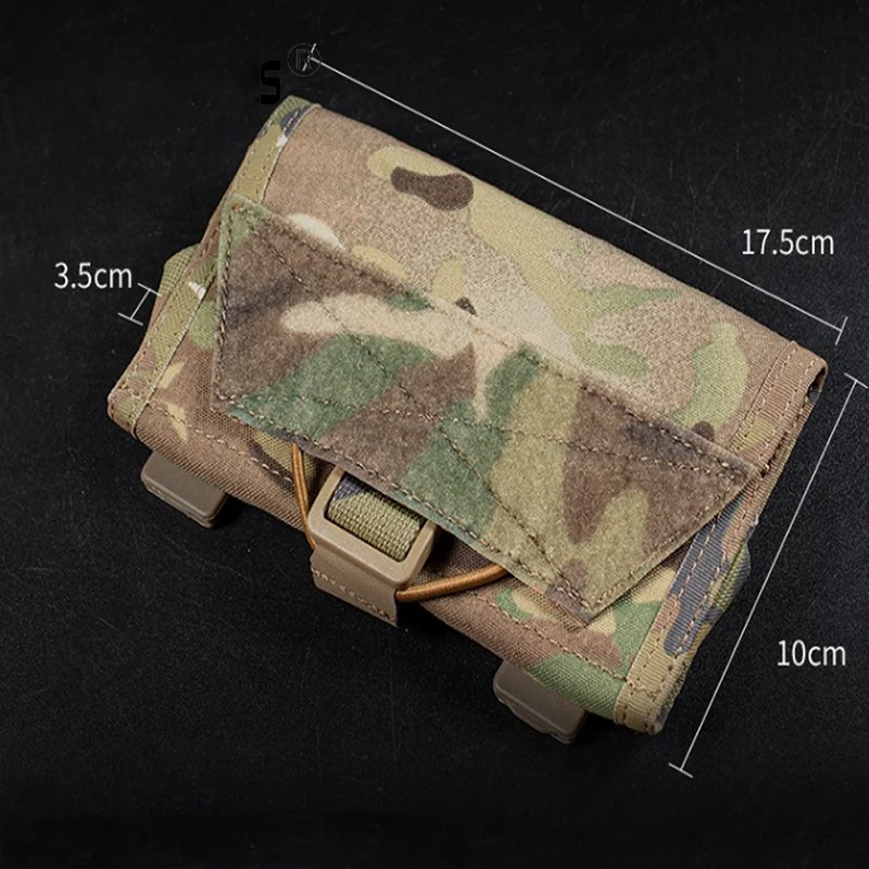 Mobile Phone Pouch Tactical Vest Molle Waist Bag Outdoor Fanny Backpack Hanging Mobile Phone Navigation