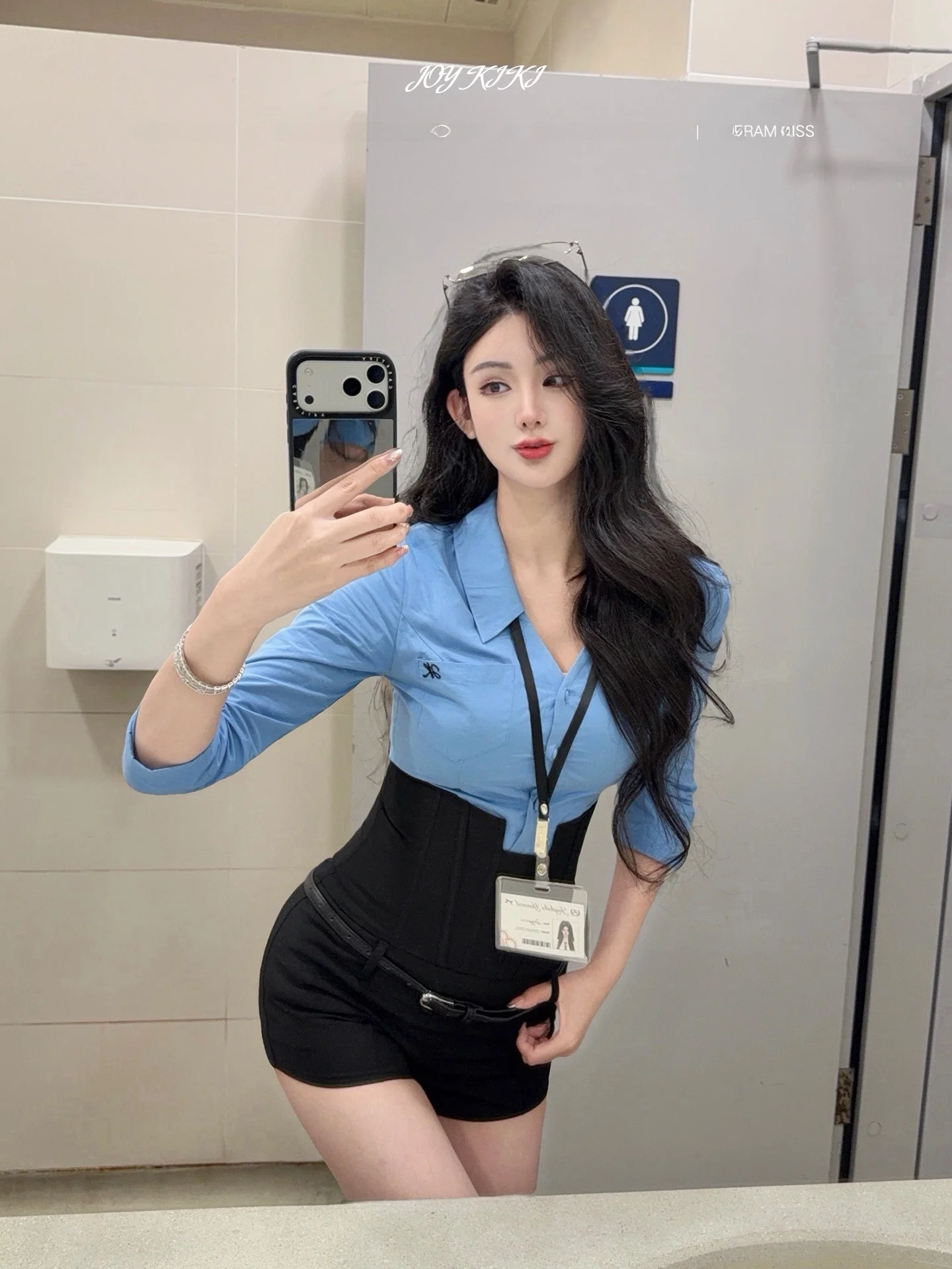 

Slimming Effectiven JOYKIKI Women's Faion Set High Waist ort Pants Leather Jaet irt Spring Season Long Sve