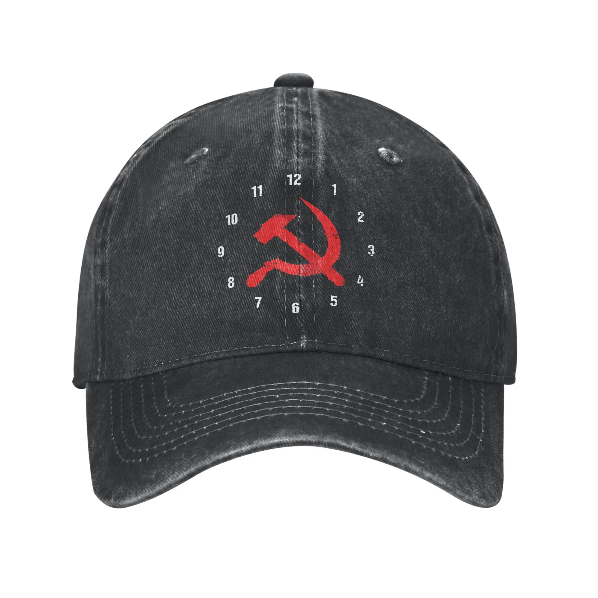 Russian Communist Hammer & Sickle Fashion Baseball Cap  Washable Caps For Men  Casual Dating Caps For Men