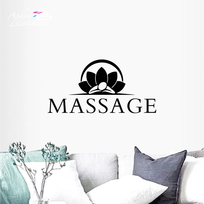 Excellent Massage yoga Vinyl wall sticker Spa For Yoga Room Decor Art Decal Spa Room stickers on the wall