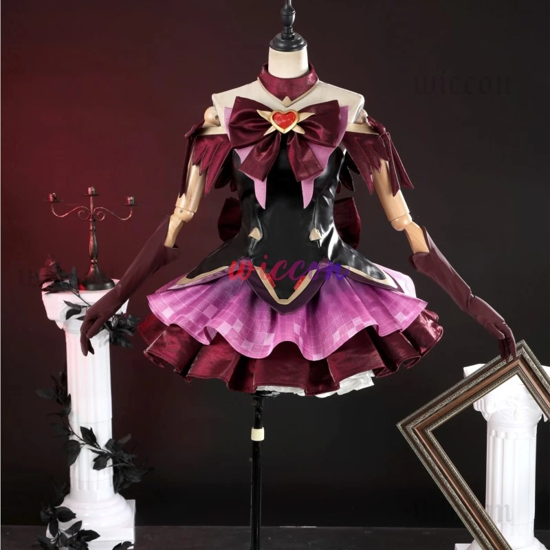 

OW Juno Cosplay Costume Black Magical Girl Sexy Lovely Uniform Halloween Party Role Play Outfit Women Play Role Clothes Clothing