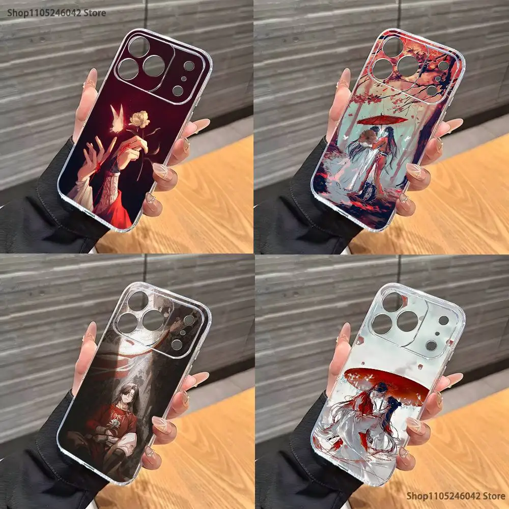 

H-Heaven officials blessing Phone Case For iPhone 17,16,15,14,13,12,11 Pro,Max,Plus,X,XS,XR,SE4,E Mini Transparent Soft Cover