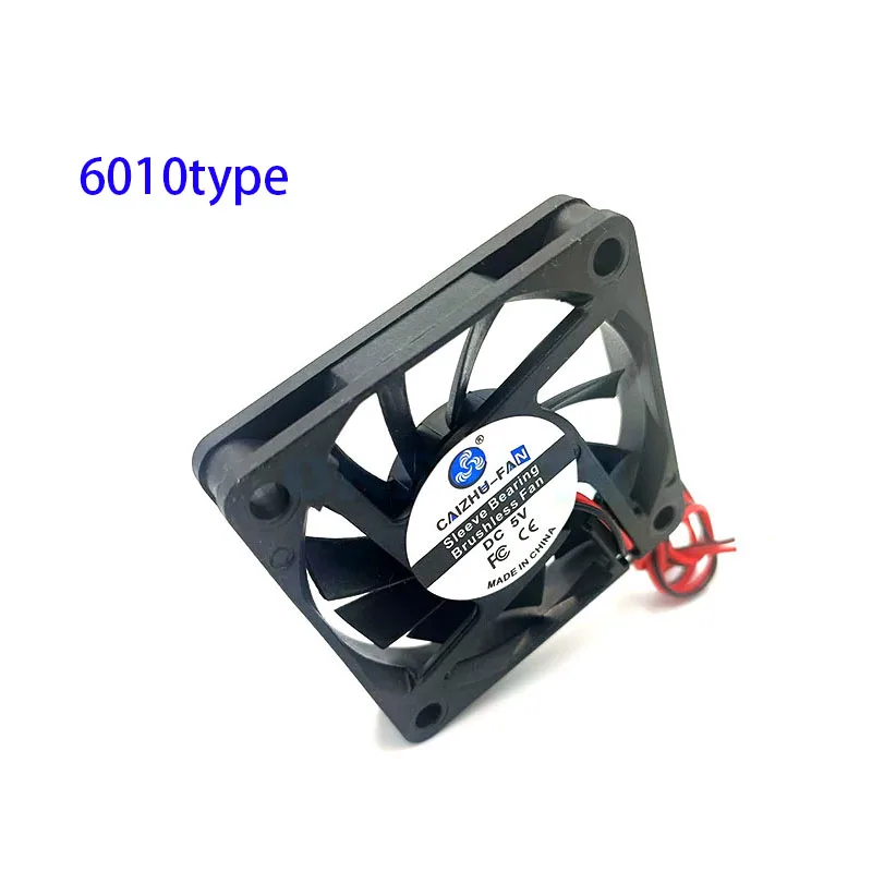 

6010 Brushless DC Cooling Fan 5V/12V/24V 60x60x10mm Computer PC CPU Case Sleeve Bearing 6cm Cooler Fan