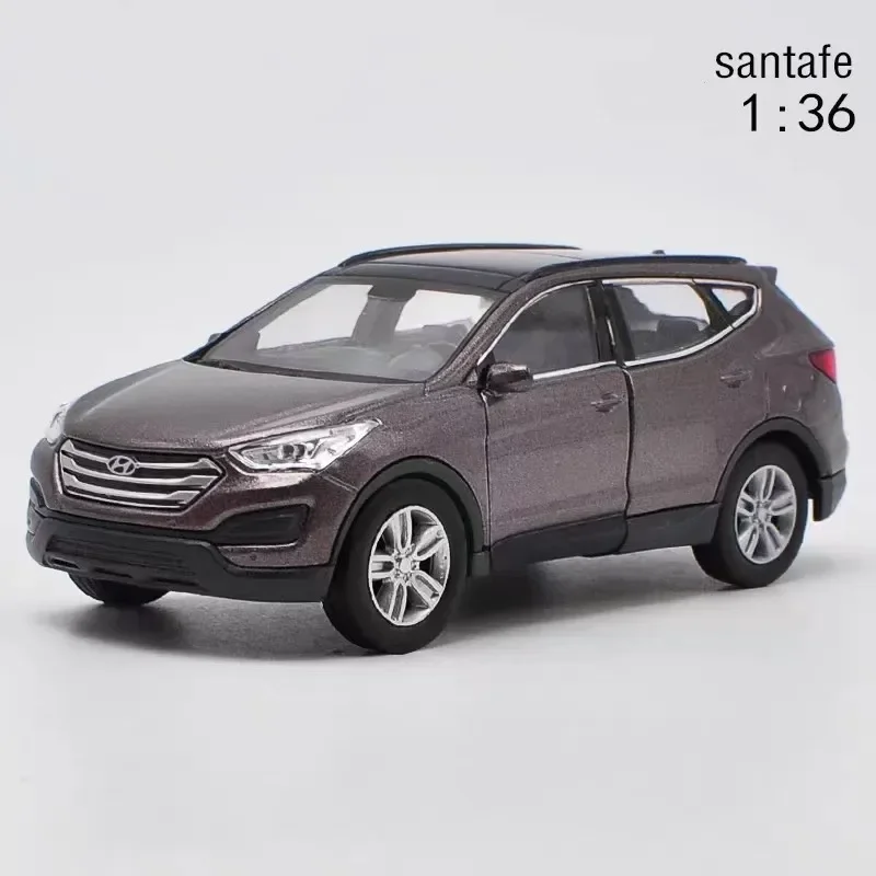 IX35 1/36 Hyundai SUV Alloy Car Model TUCSON SANTAFE Diecasts Simulation Metal Model Collection Pull Back Car Toy Gift