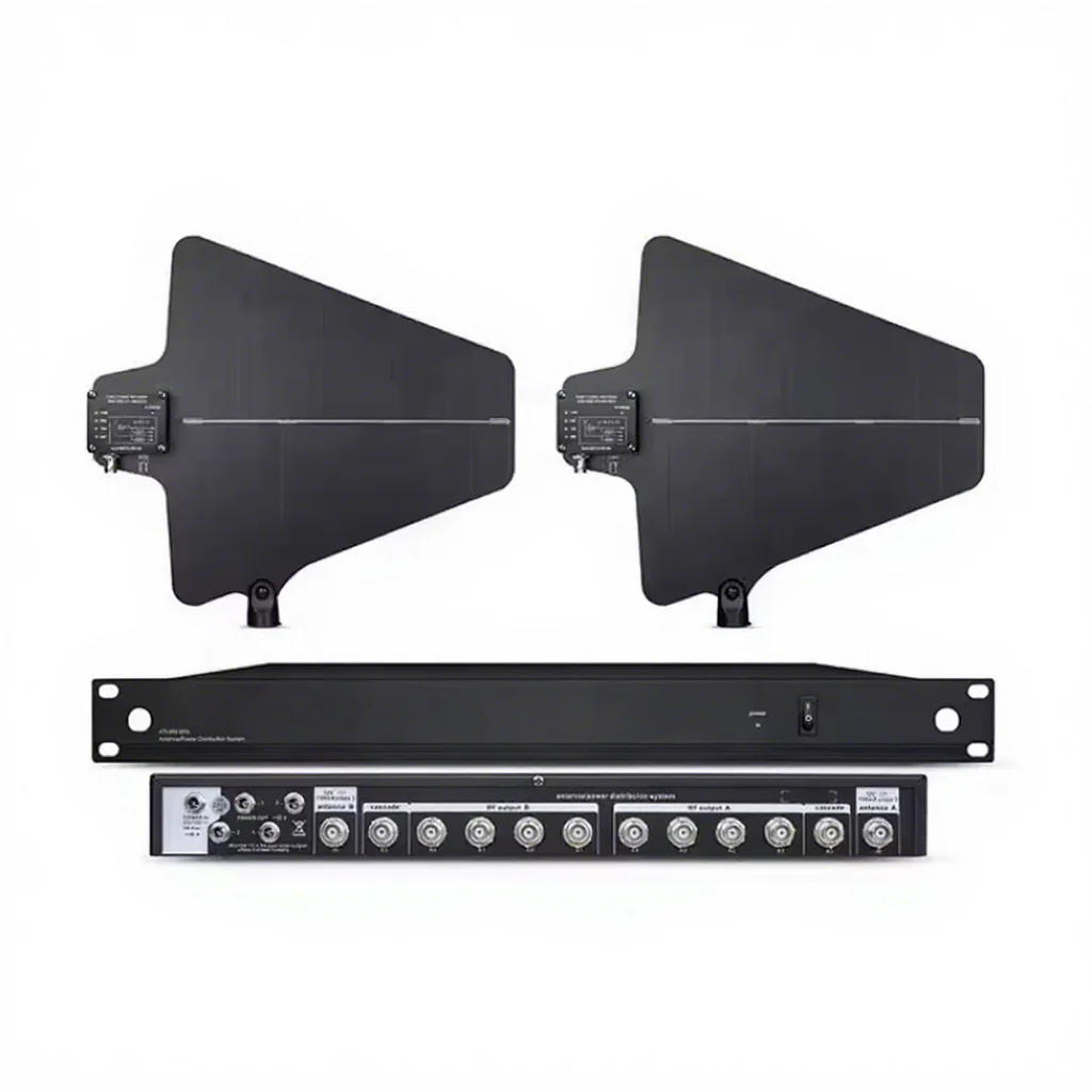 

UA844+UA874 Professional Wireless Microphone Signal Amplifier Uhf 8 Channels Antenna Distribution System